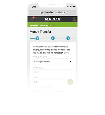 Neteller International Money Transfer.